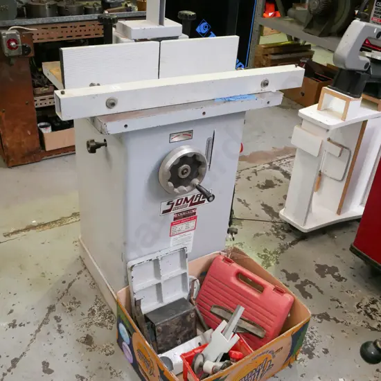 Somac spindle moulder with box of accessories
