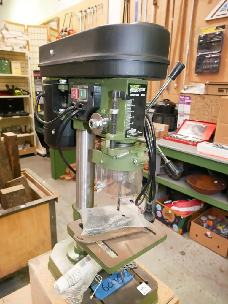Rockwell shop series drill press on homemade stand Image 1++