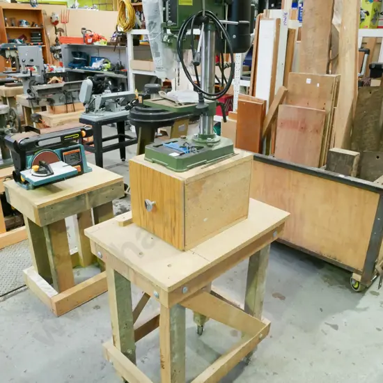 Rockwell shop series drill press on homemade stand
