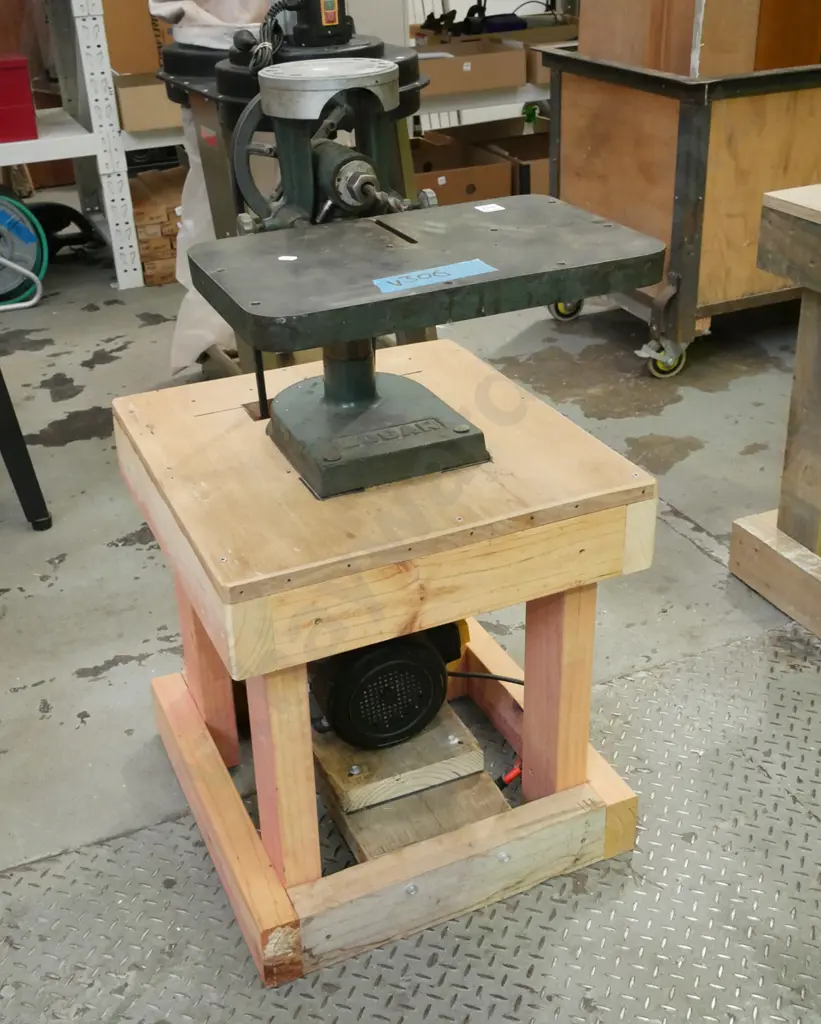 horizontal borer on homemade stand Image 1++
