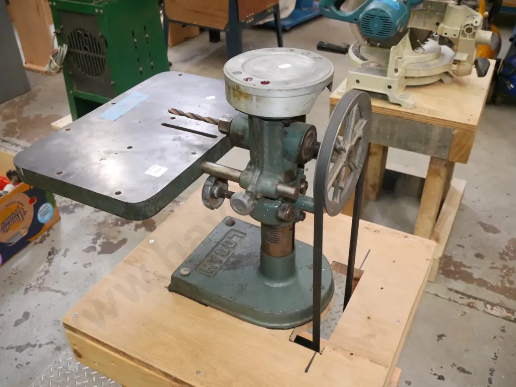 horizontal borer on homemade stand Image 1++