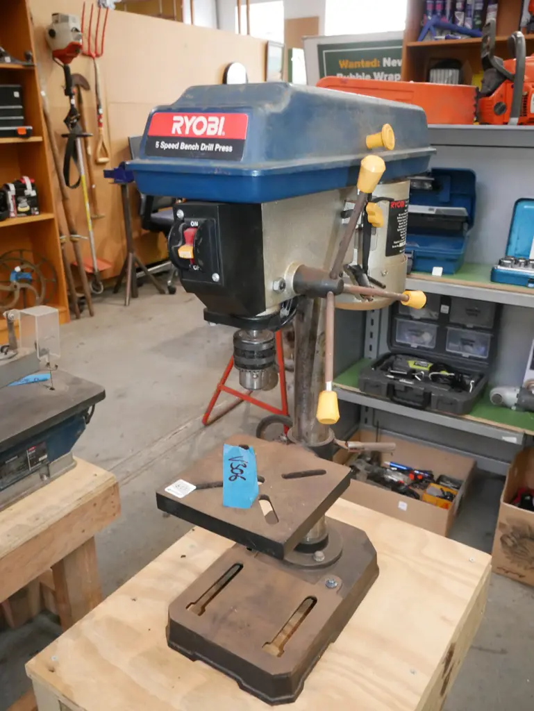 Ryobi 5 speed drill press on homemade stand Image 1++