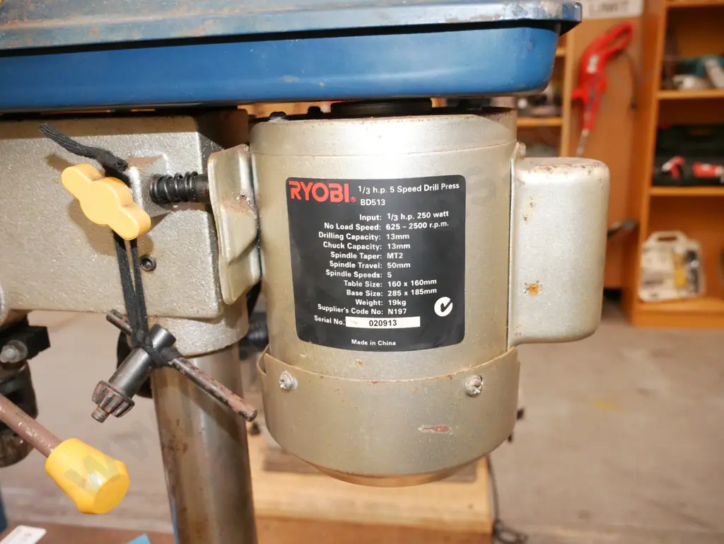 Ryobi 5 speed drill press on homemade stand Image 1++