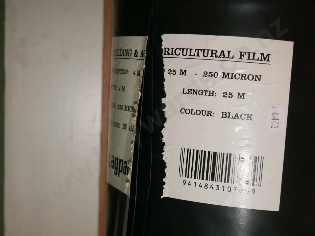 roll of black building and horticultural film Image 1++