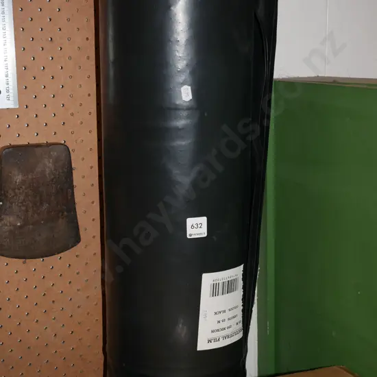 roll of black building and horticultural film