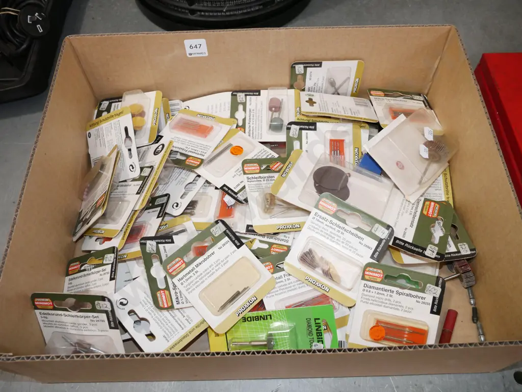 box; rotary tool grinding bits, drill bits, sanding discs etc Image 1++
