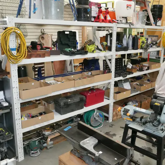 heavy duty adjustable workshop shelving H-2000 W-3930 D-600 