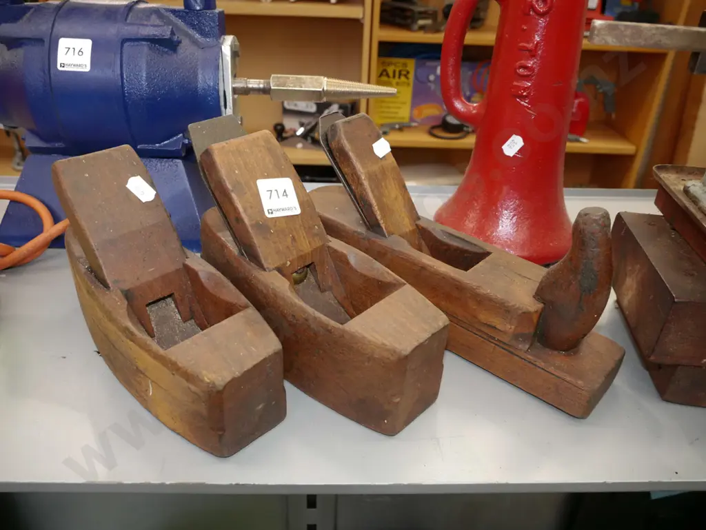 3x wooden hand planes Image 1++