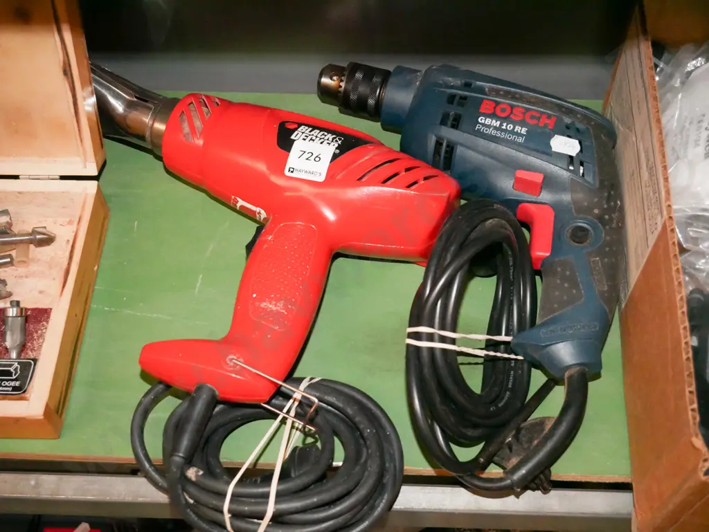Bosch electrical drill, heat gun Image 1++