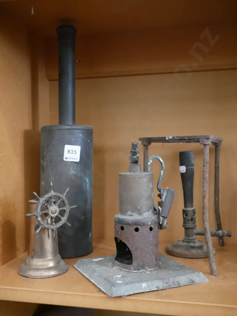 bunsen burner,  steam engine, ships wheel lighter Image 1++