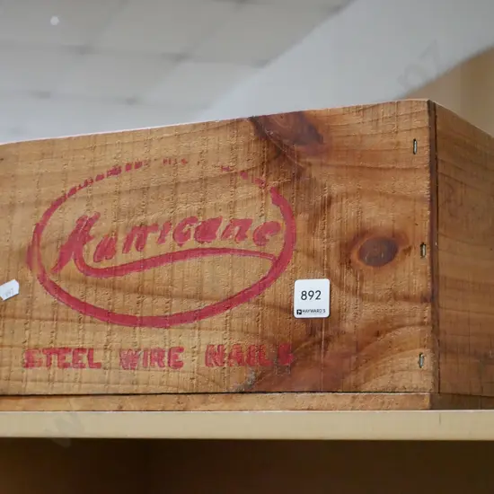 wooden nail box