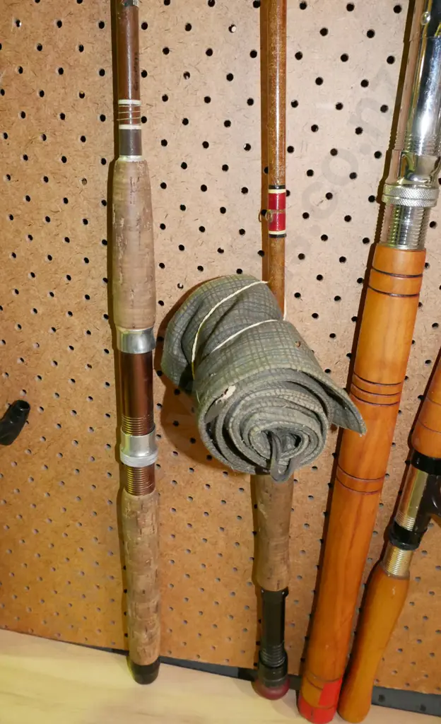 fly rod, spinning reel and rod - yellow dots Image 1++