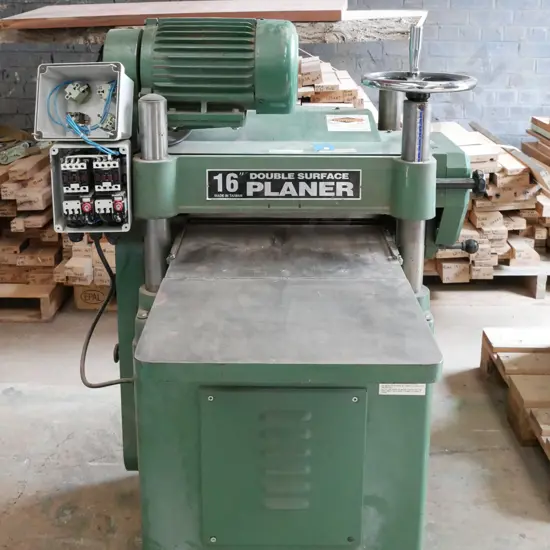 Taiwanese manufactured, Topmaq branded, 3 phase 400mm double surface thicknesser