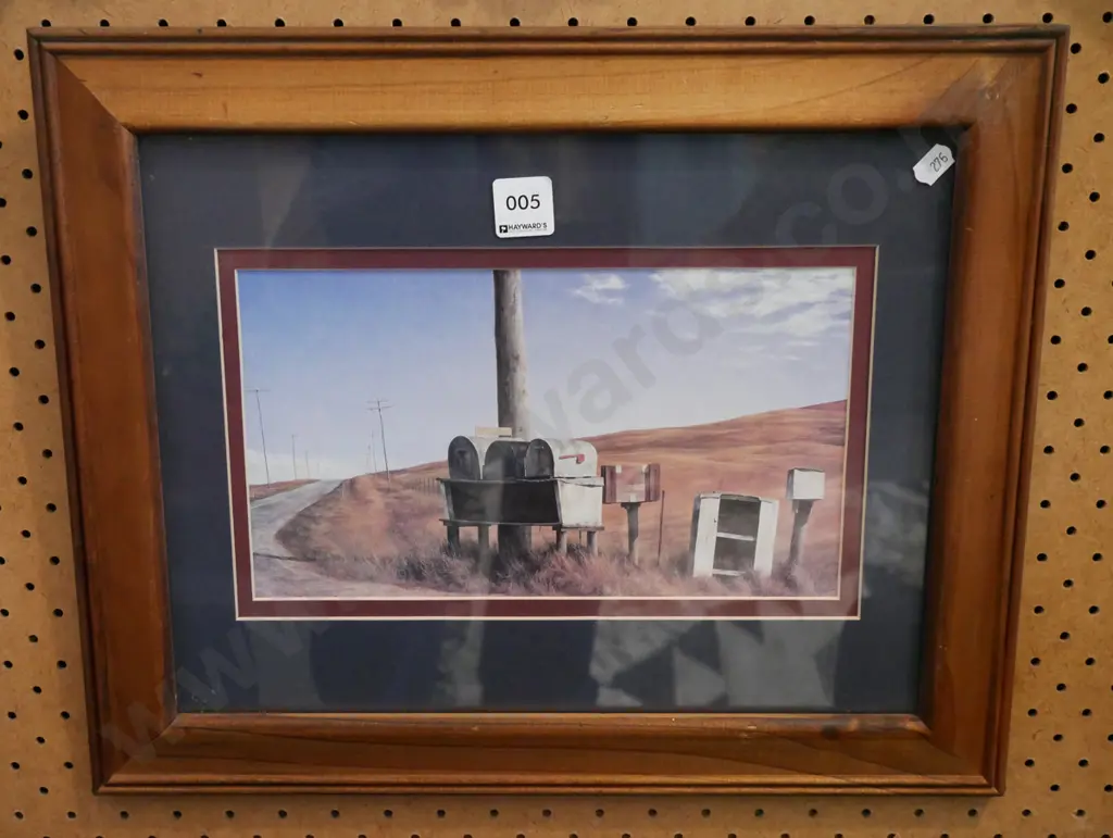 small framed Grahame Sydney poster print Image 1++
