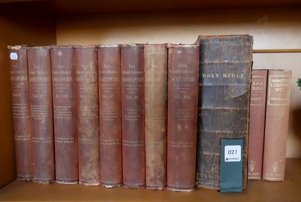 vintage books - Dickens, Bible, Shakespeare Image 1++