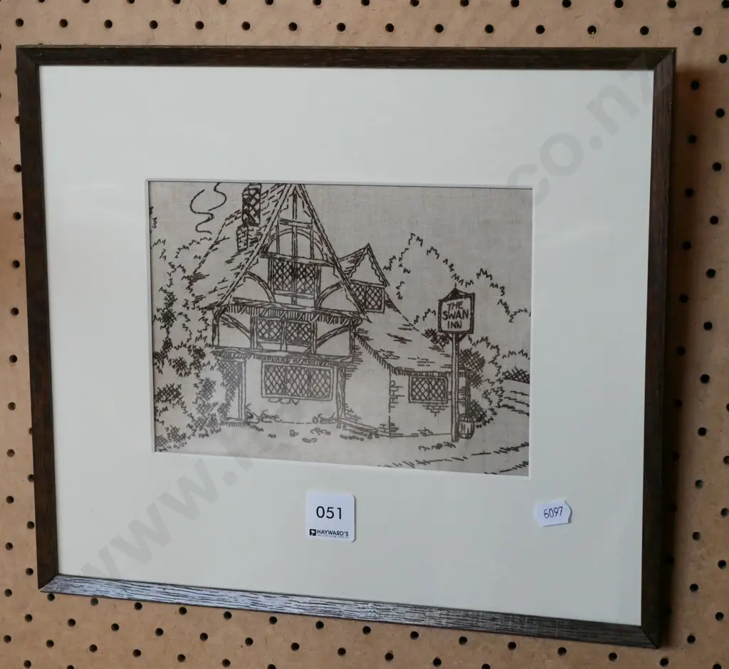 framed needlework - The Swan Inn Image 1++