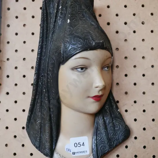 composite wall silhouette - some paint loss and damgae