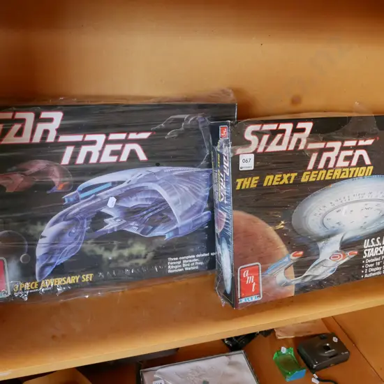 2x yet to be assembled Star Trek models