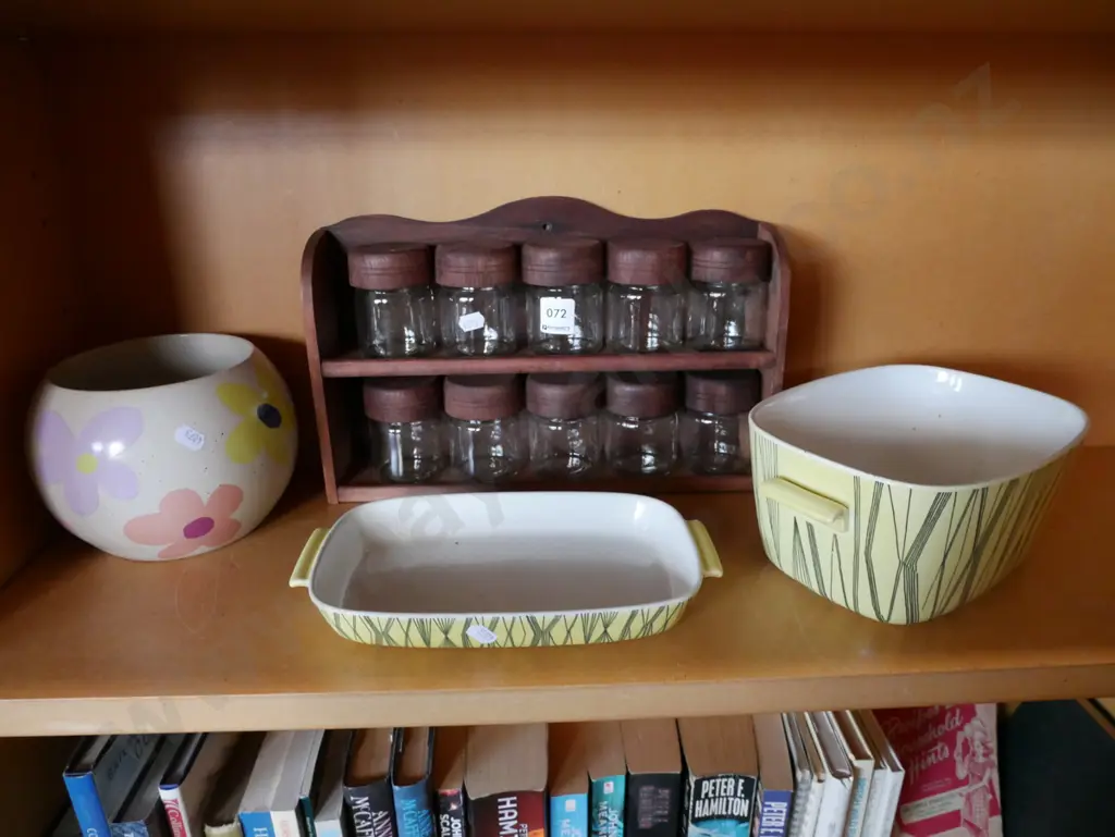 spice rack, Swedish baking dishes, jardiniere Image 1++