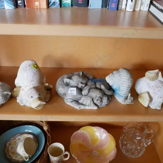 various garden ornaments - some damage