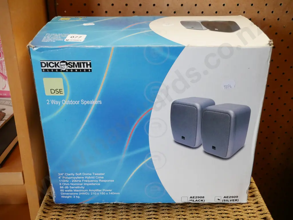 2x Dick Smith 2 way outdoor speakers Image 1++