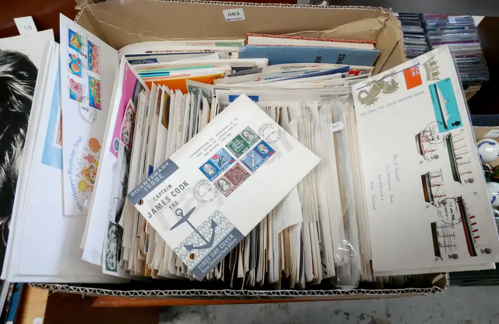 box of first day covers Image 1++