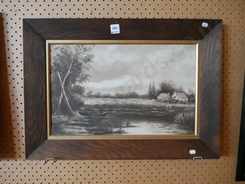 oak framed oil - river, country cottages Image 1++