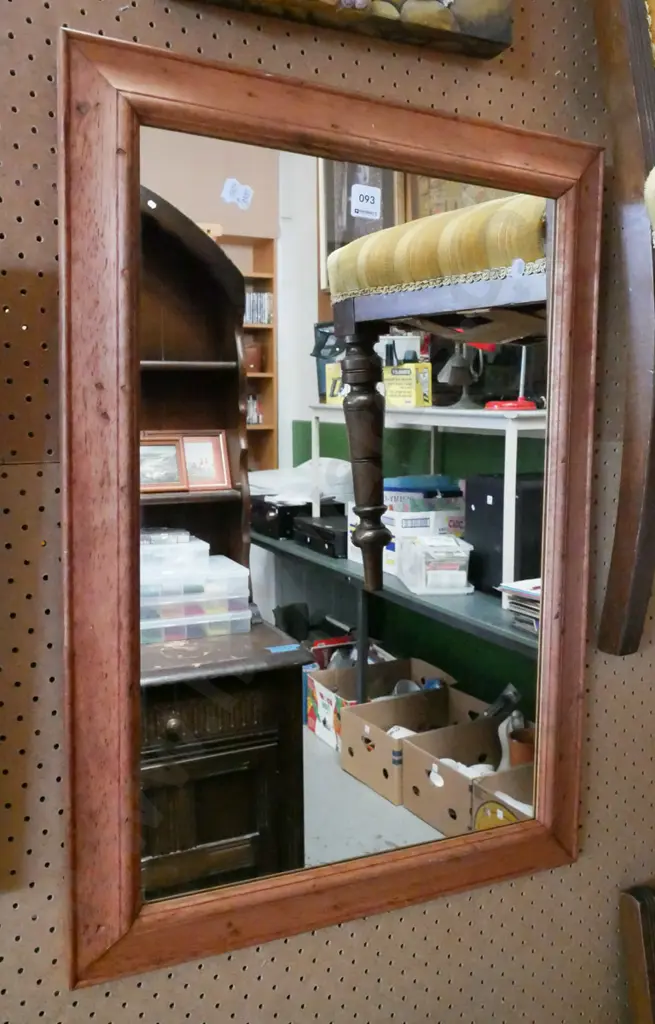 wood framed wall mirror Image 1++