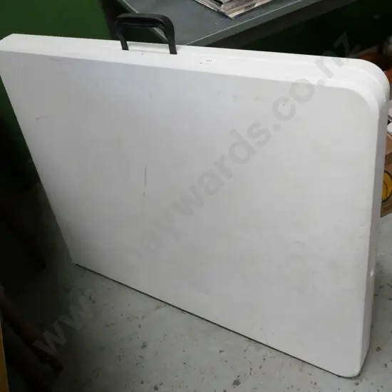 folded trestle table