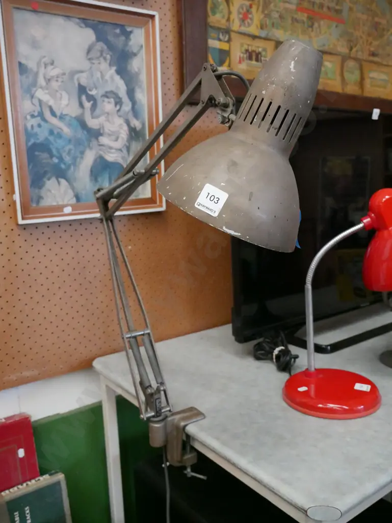 vintage Superlux anglepoise lamp Image 1++