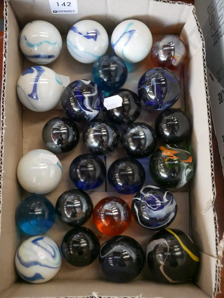 box of glass marbles Image 1++
