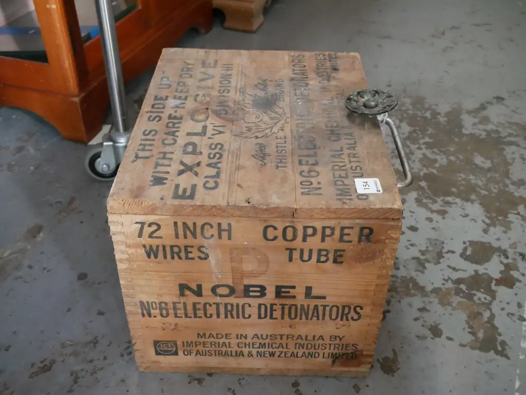 homemade wooden box - some borer - with watering can roses, light switches, trowel, etc. Image 1++