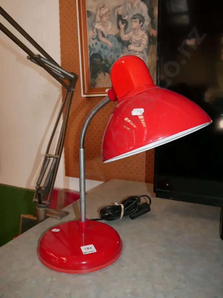 red desk lamp Image 1++