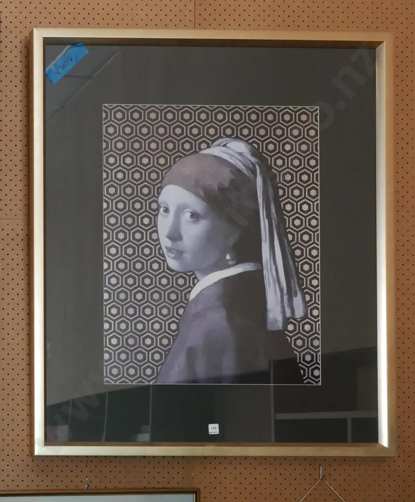framed poster print - girl with pearl earring Image 1++