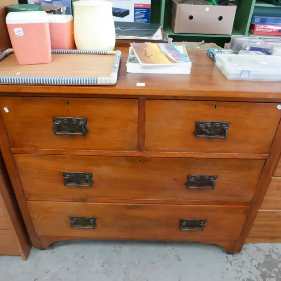 colonial rimu 4 drawer chest H-890 W-1070 D-480