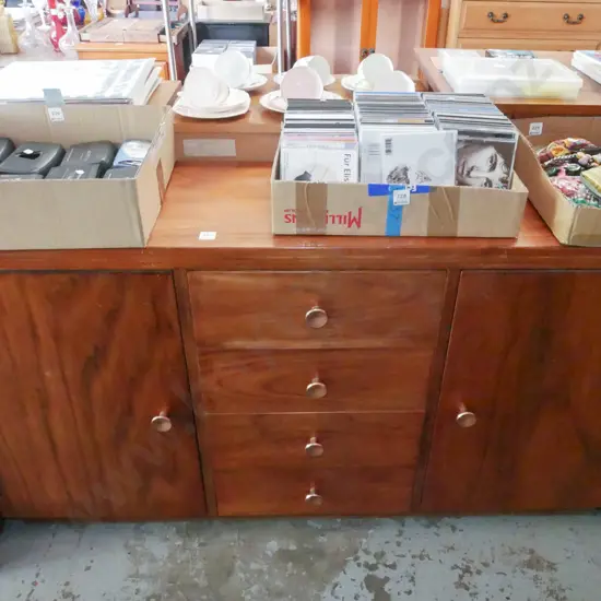 pine sideboard with 2 doors, 4 drawers H-760 W-1330 D-350