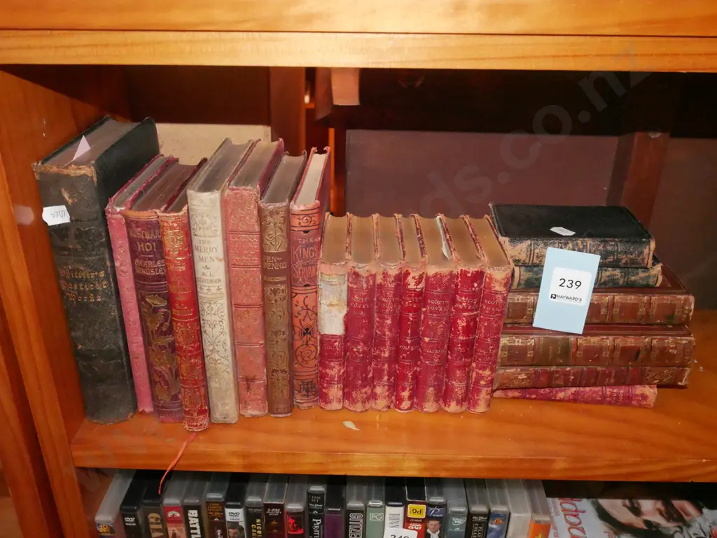 shelf of vintage books Image 1++