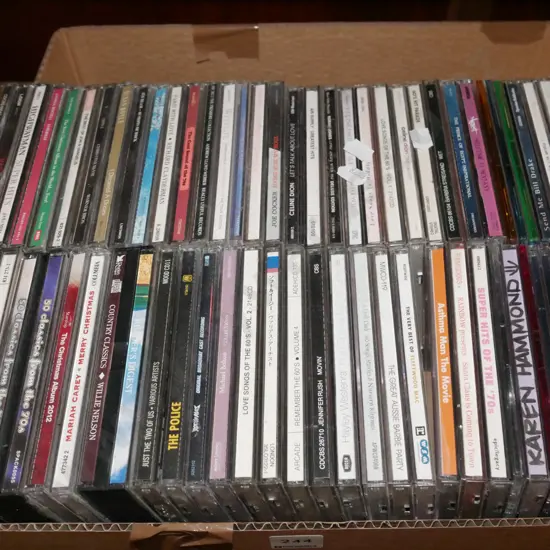 box of CDs
