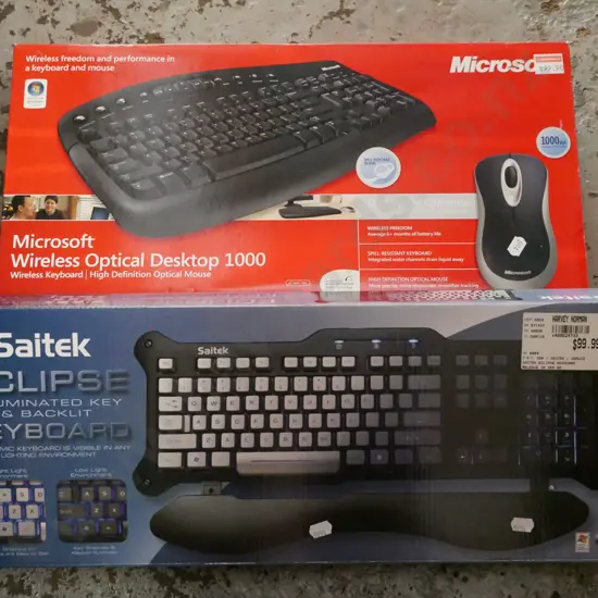 2x computer keyboards
