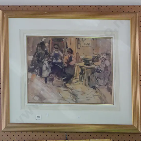framed Frances Hodgkins print
