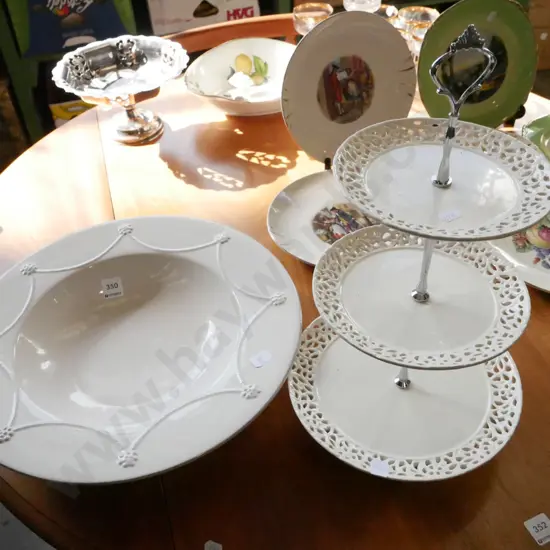 large fruit bowl, cake stand
