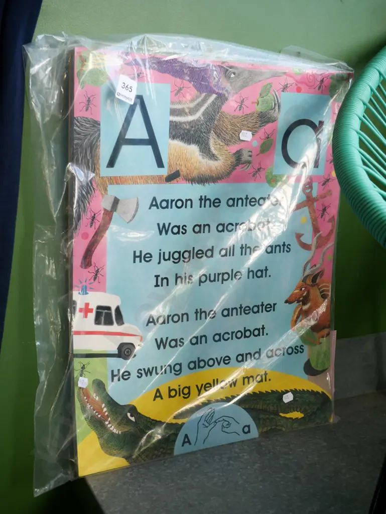 large children's alphabet deaf education teaching aid Image 1++