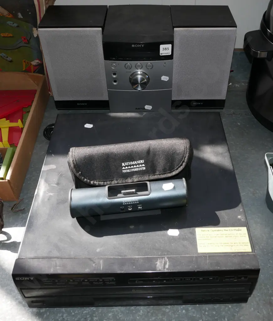 Sony 5 disc CD player, midi system, Kathmandu i-pod speaker Image 1++