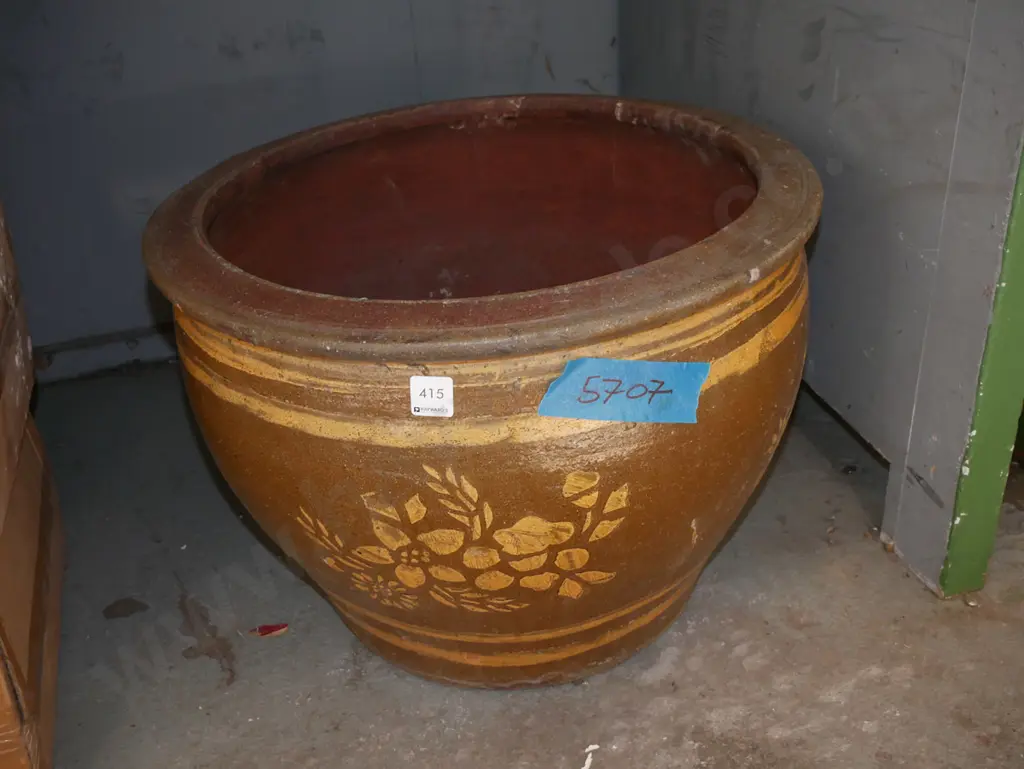 large terracotta garden planter H-370 Dai500 Image 1++