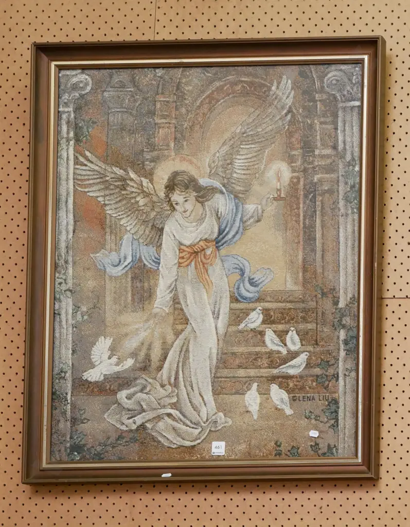 framed needlework - angel Image 1++