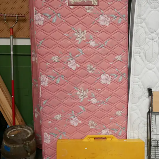 single bed base and mattress