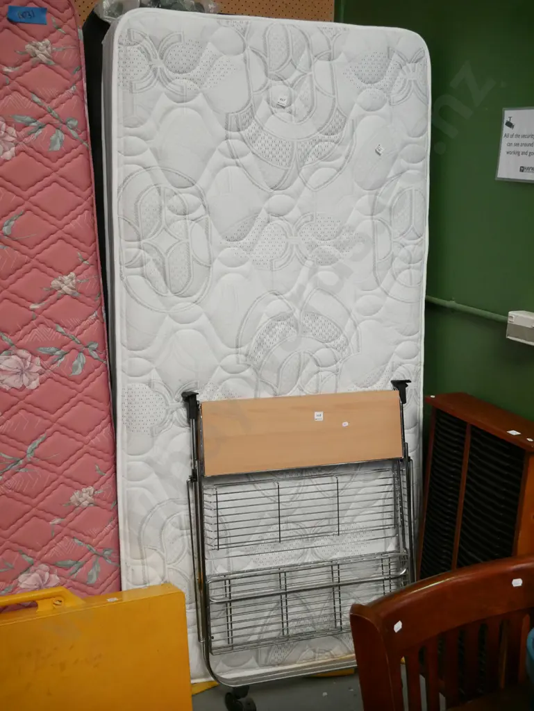 single bed base mattress and headboard Image 1++