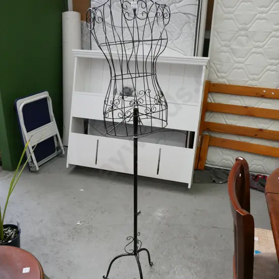 bent wire female torso on stand H-1600