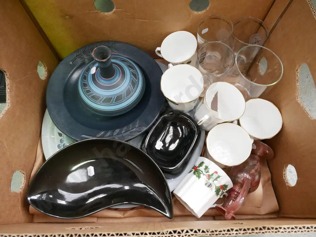 box; bowls, vases, tumblers etc Image 1++