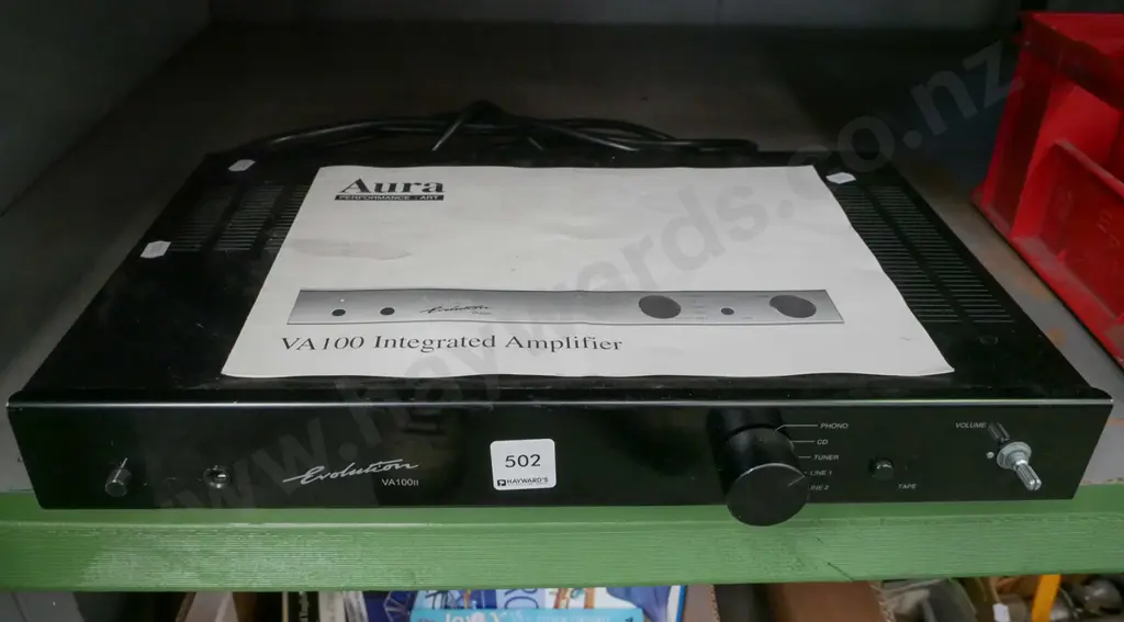 Aura integrated amplifier - missing volume knob - untested Image 1++